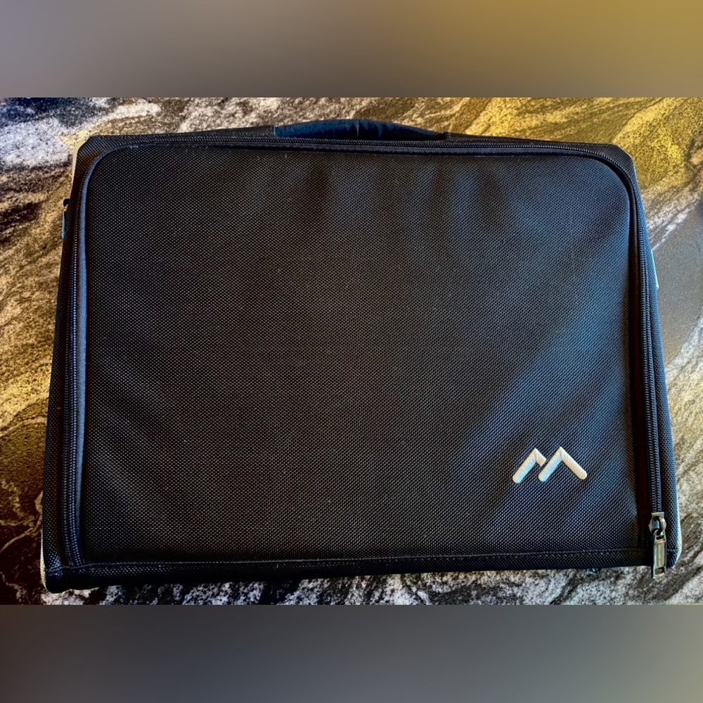 Brenthaven Laptop Bag Notebook Messenger 16" Black Grey Nylon Shoulder Strap